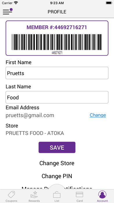 Pruetts Food Screenshot