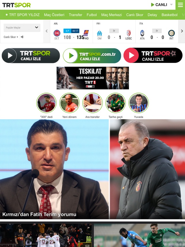 TRT Spor dans l'App Store
