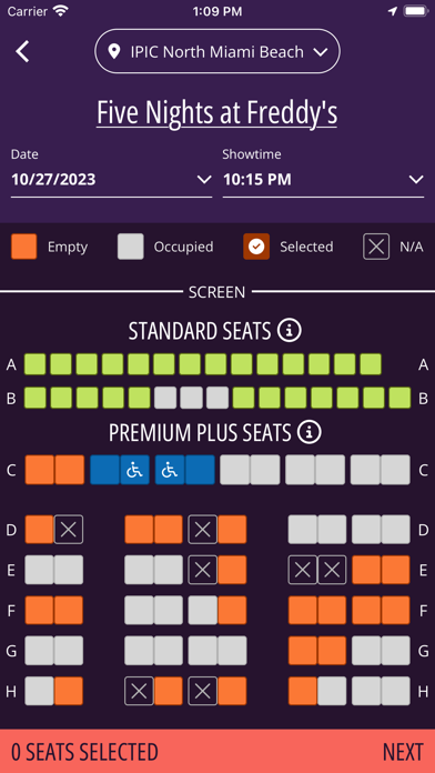 IPIC Theatres Screenshot