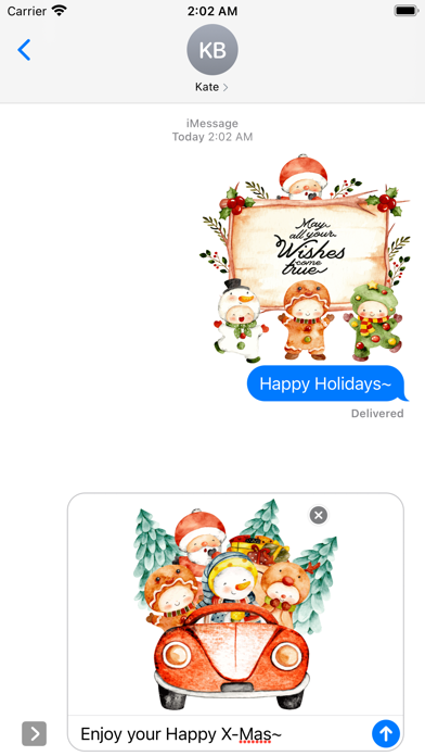 Cute Watercolor Christmas Screenshot