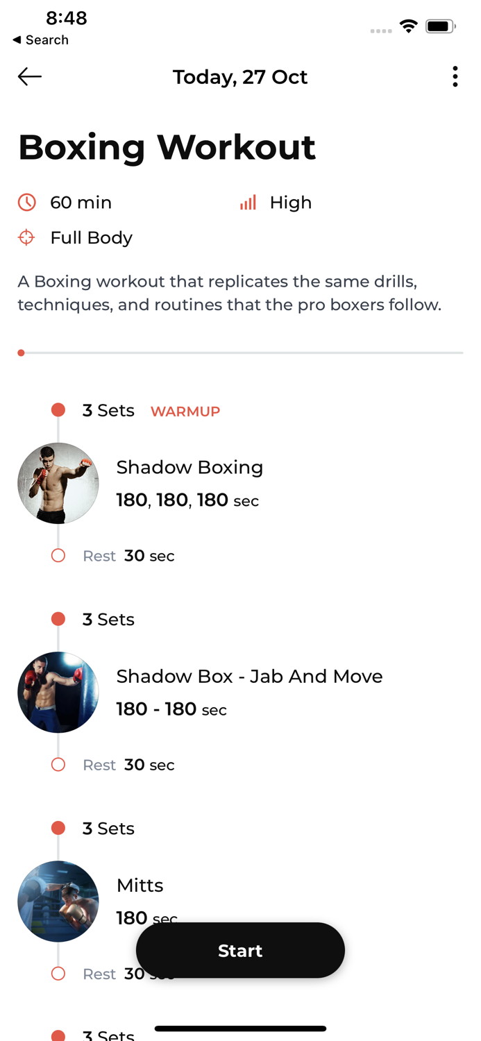 Boxing Training Camp