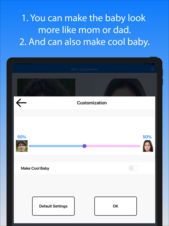 ‎BabyGenerator Guess baby face Screenshot
