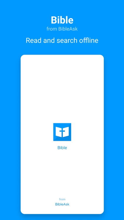 Bible: read and search offline