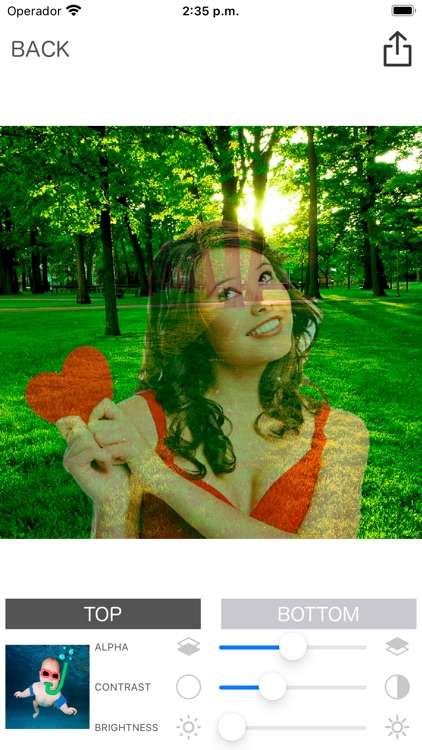 Photo blend - mixer pictures screenshot-5