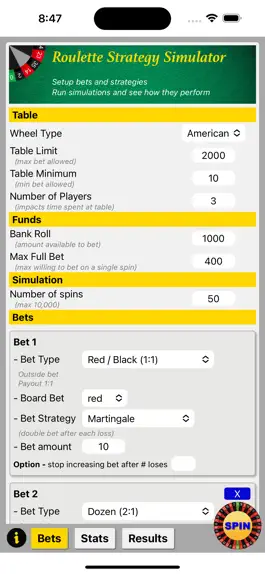 Game screenshot Roulette Strategy Simulator mod apk