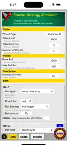 Roulette Strategy Simulator screenshot #1 for iPhone