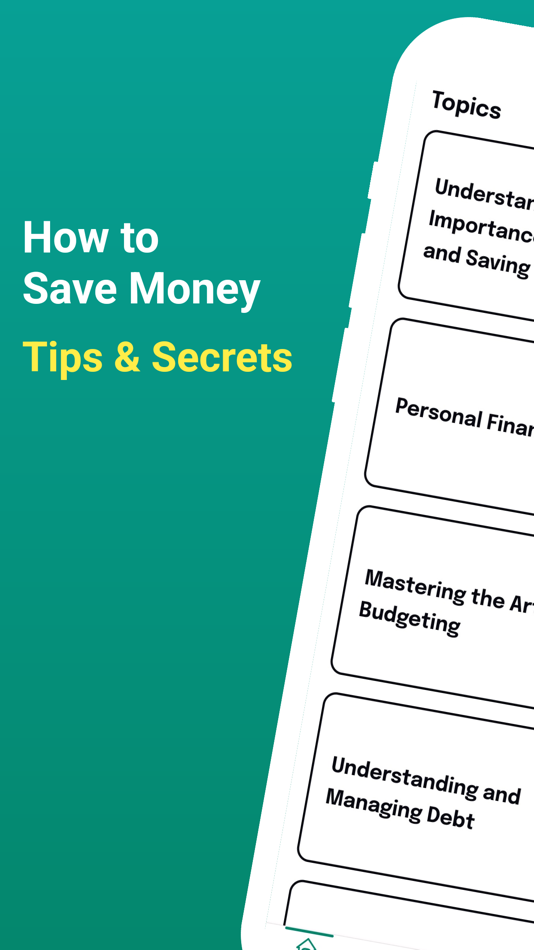 #1. How to Save Money: Great Tips (iOS) De: Fatikhan Gasimov