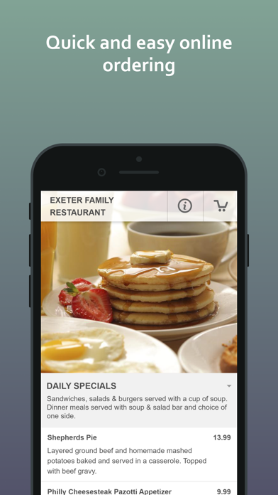 Exeter Family Restaurant Screenshot 2 - AppWisp.com Exeter Family Restaurant Screenshot 2 - AppWisp.com
