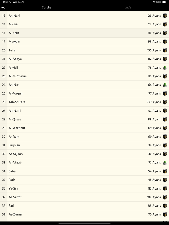 The Holy Quran (English) iPad screenshot 6 - Book app