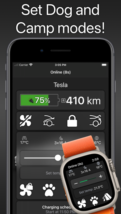 Watch app for Tesla Screenshot