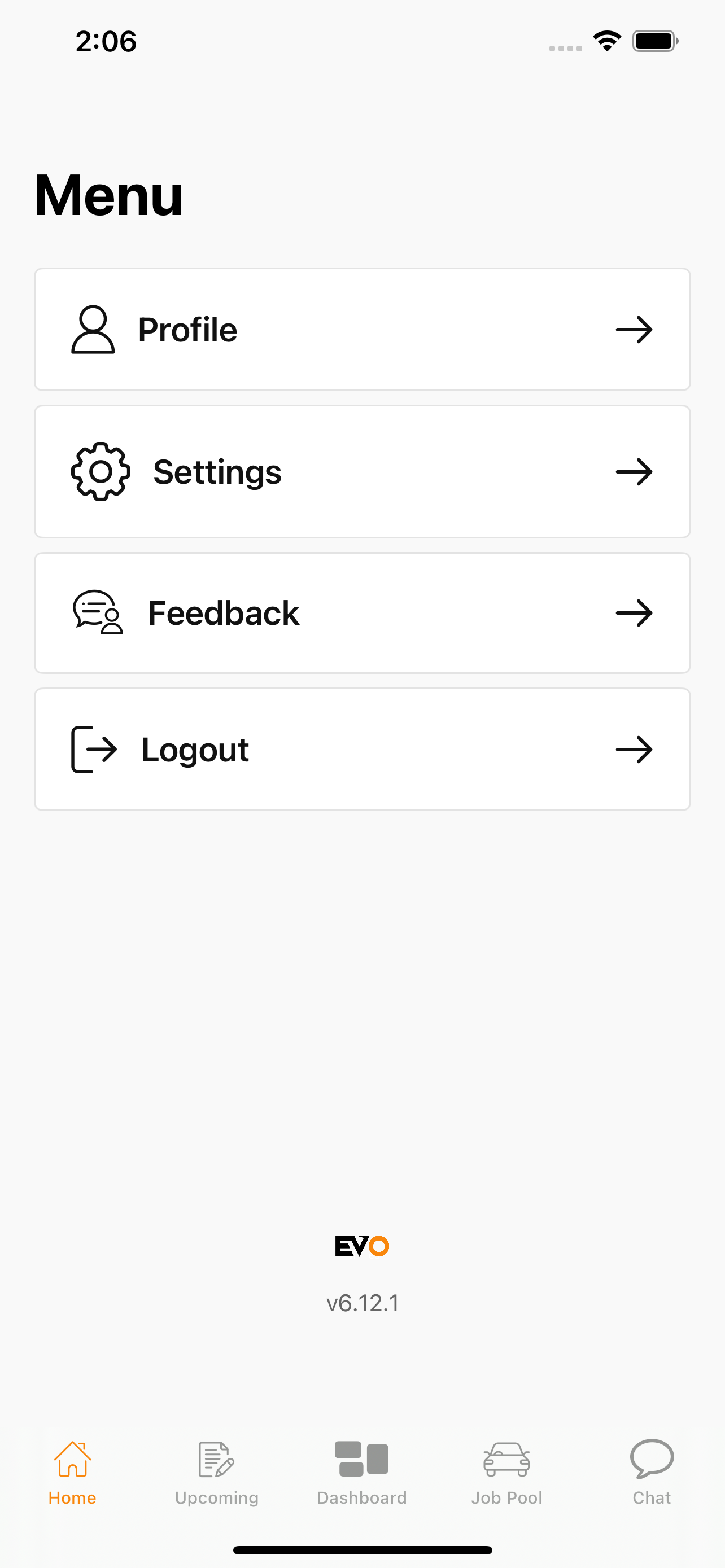 EVO Driver App