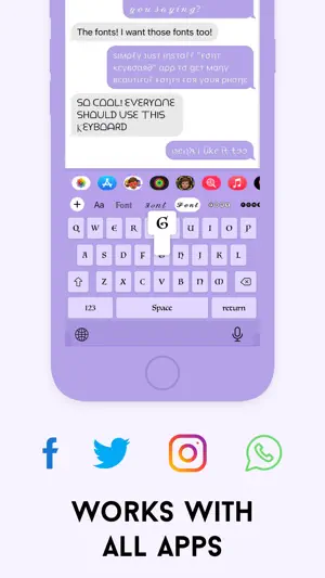 Fonts keyboard iphones app screenshot 7