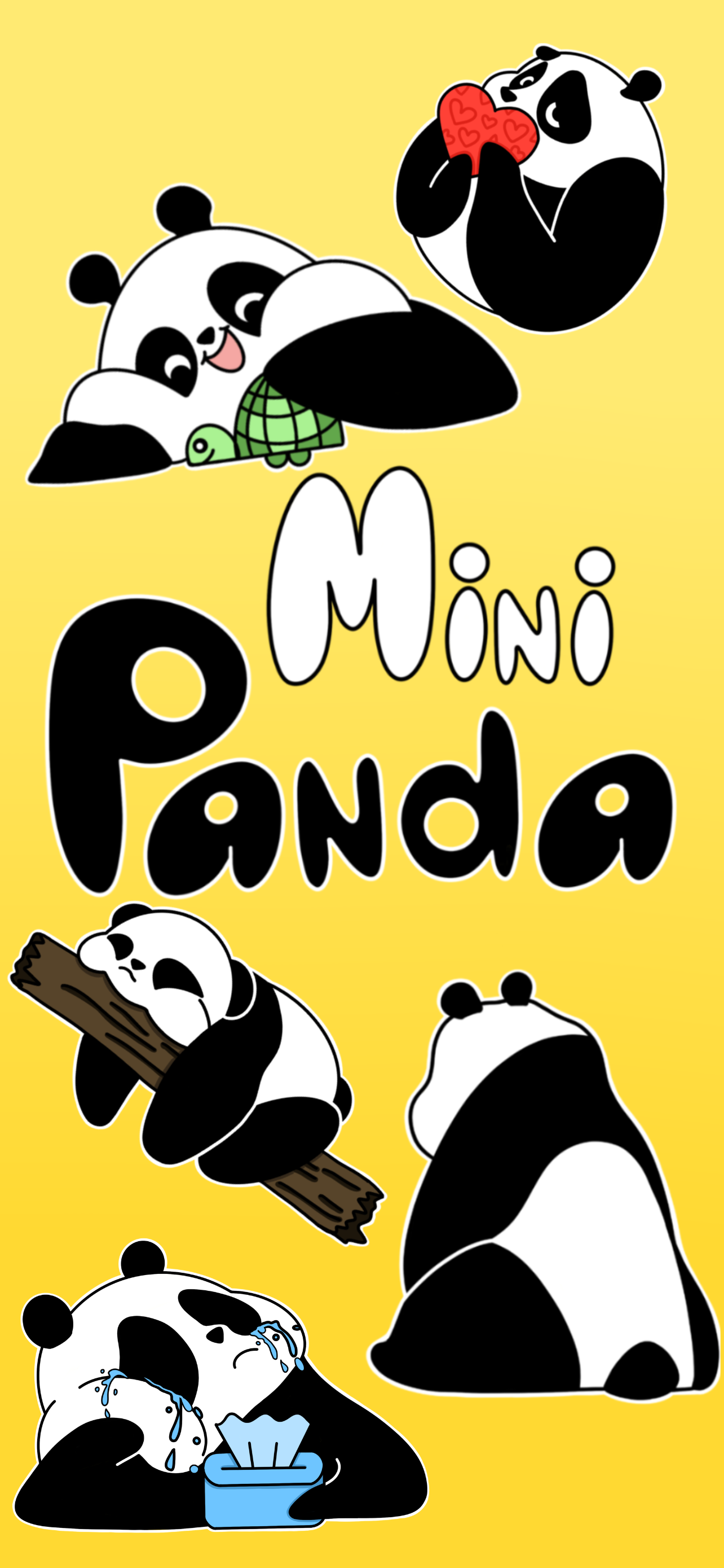 Mini Panda Stickers