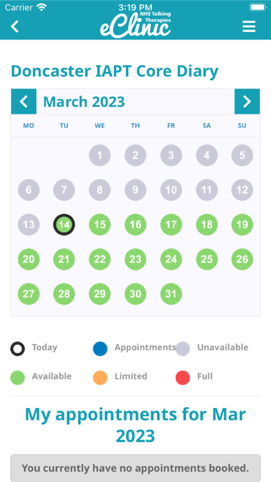 RDaSH Online Talking Therapies Screenshot
