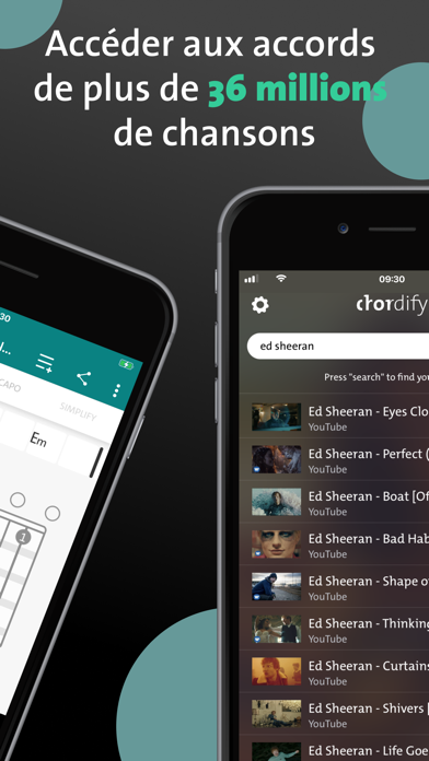 Screenshot #2 pour Chordify: Songs, Chords, Tuner