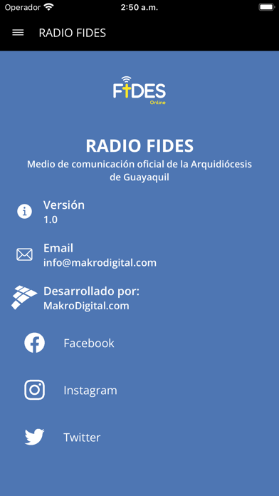 Radio Fides Online Screenshot