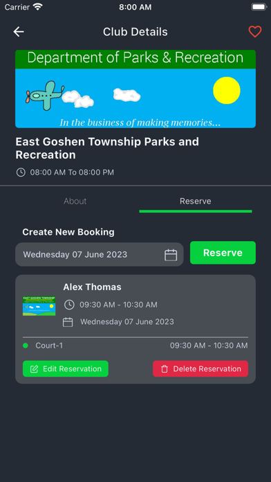 ReserveR Screenshot