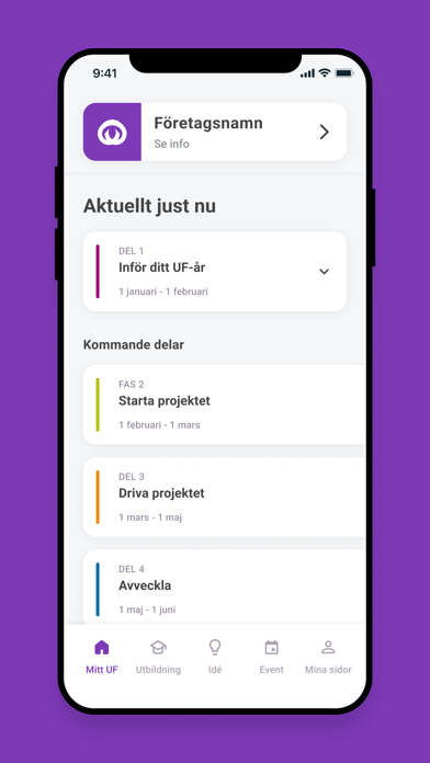 Mitt UF-företag Screenshot