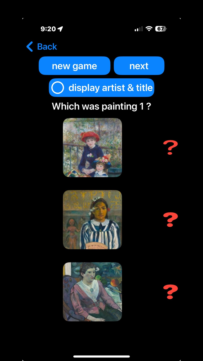 Explore Art History Game