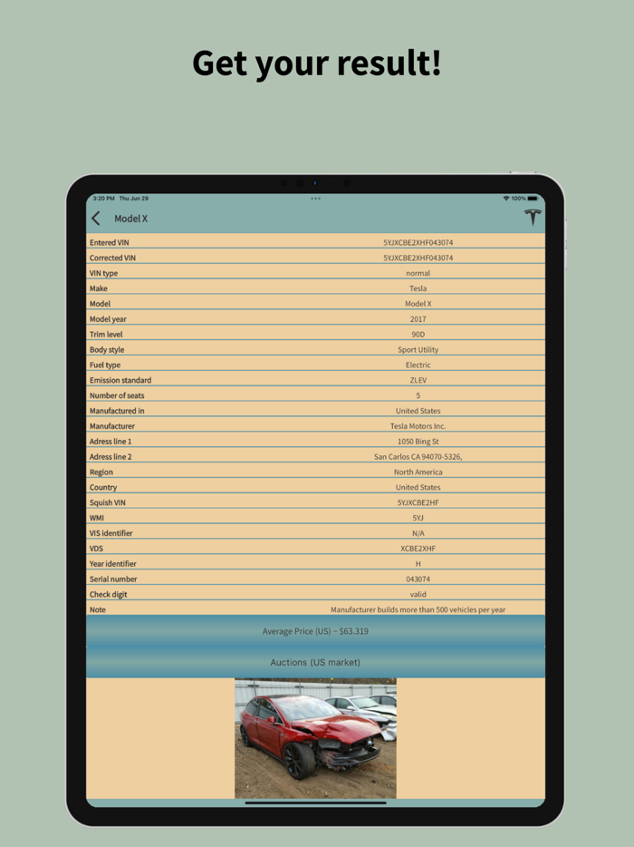 VIN decoder and Barcode Scanner
