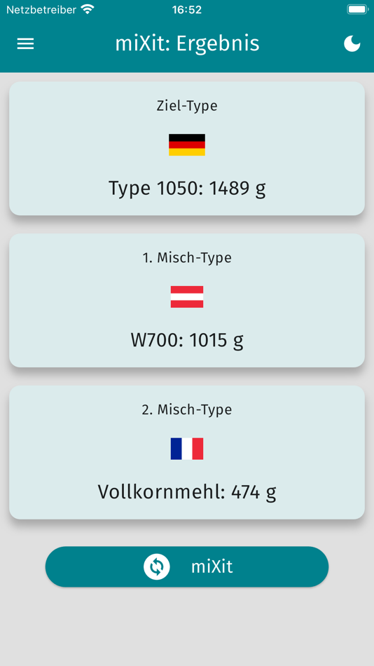 #5. miXit - Mehle mischen (iOS) 由: Gottfried Kirchberger