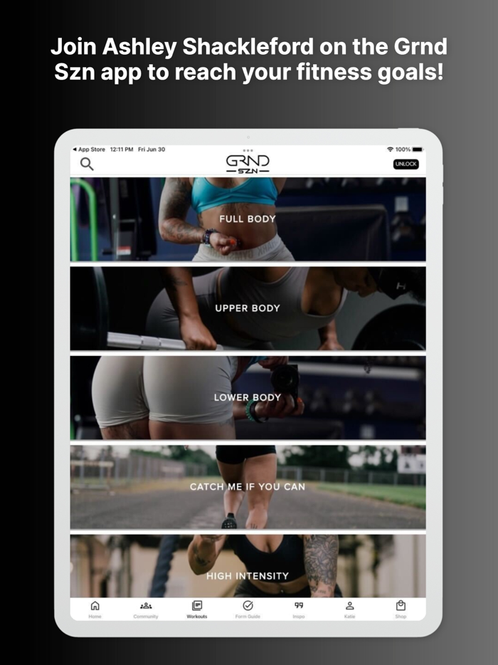 Grnd Szn Fitness App