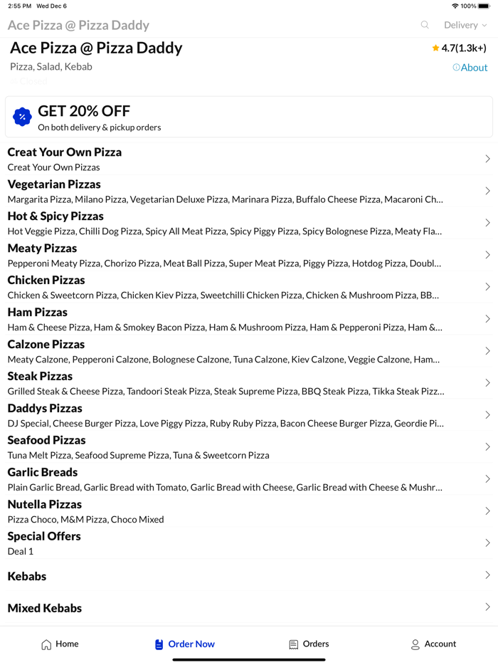 Ace Pizza  Pizza Daddy