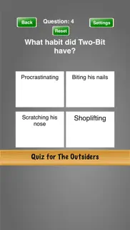 quiz for the outsiders iphone screenshot 2