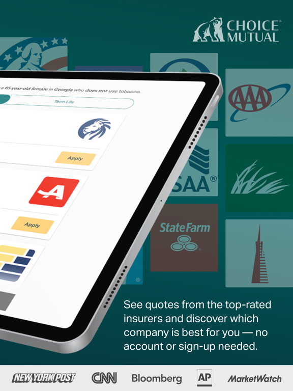 Choice Mutual iPad screenshot 2 - Finance app