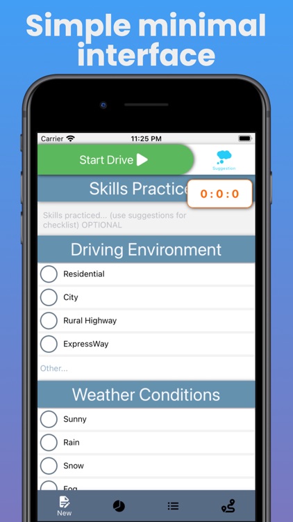 Quick Log - Student Driver Log