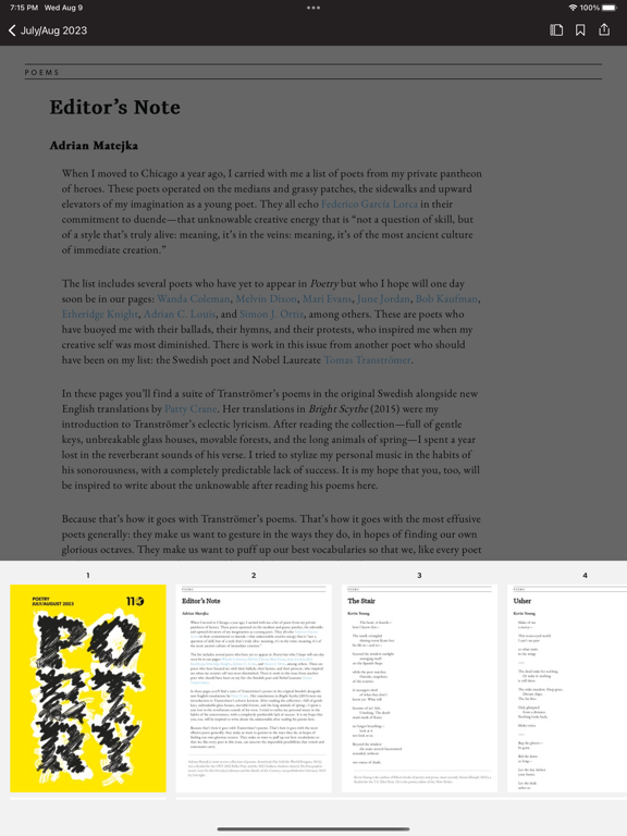 Screenshot #5 pour Poetry Magazine App