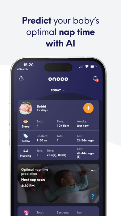 Onoco - Shared Baby tracker Screenshot