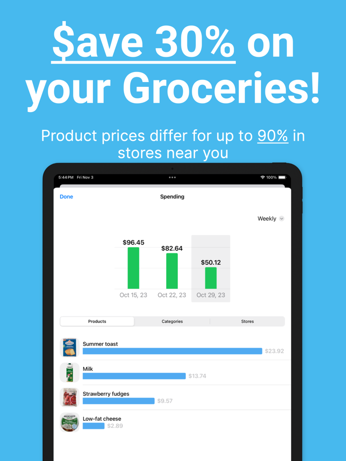 Shopping List - Bread and Milk