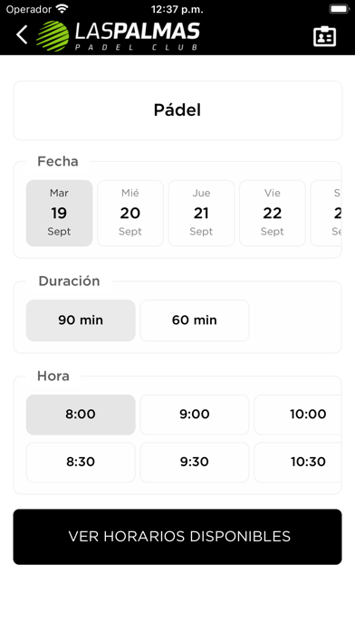 Las Palmas Padel Club Screenshot