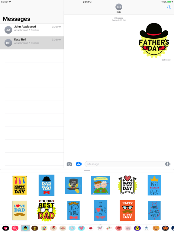 Screenshot #6 pour Fathers Day stickers & emoji
