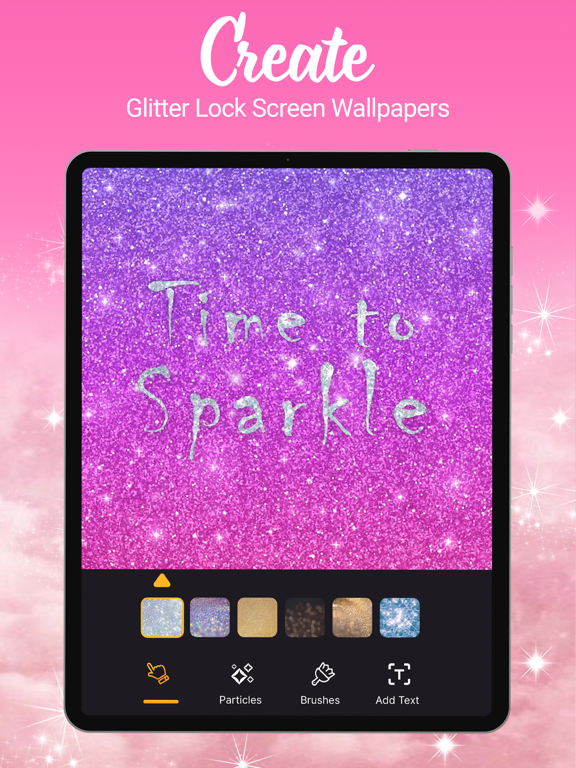 Screenshot #5 pour Glitter Wallpapers Lock Screen