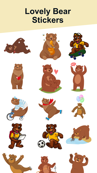 Lovely Bear Stickers! Screenshot