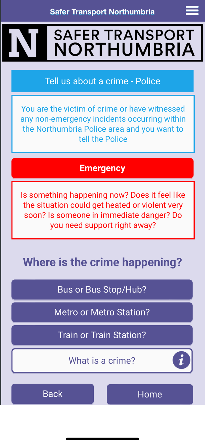 Safer Transport Northumbria