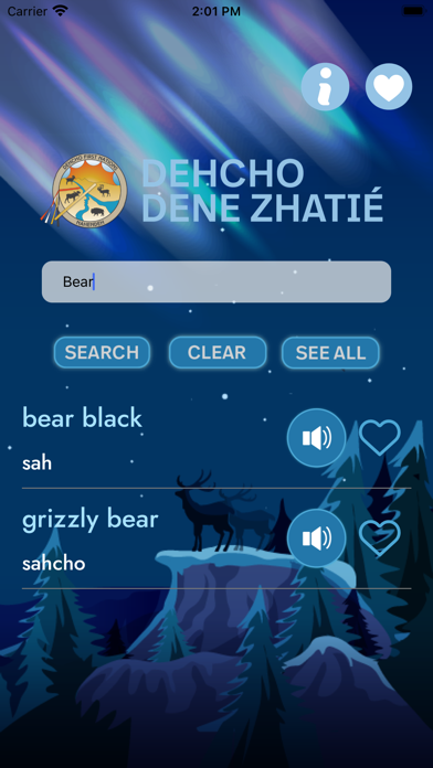Dehcho Dictionary Screenshot