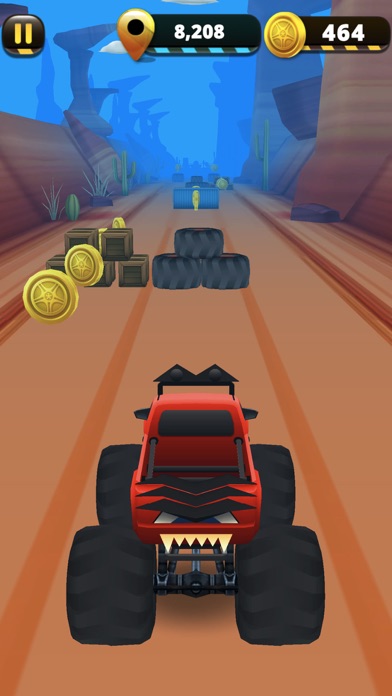 Monster Truck 3D Runner action Screenshot