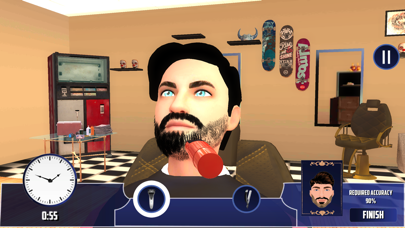 Barber Shop Hair Saloon Game Screenshot