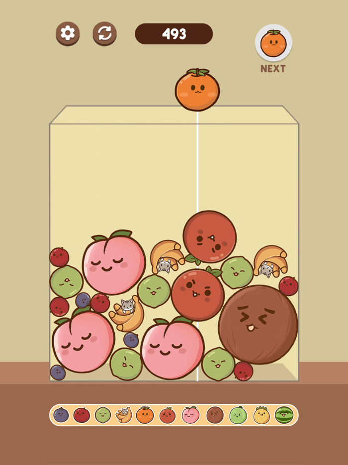 Watermelon Game Kawaii Fruit