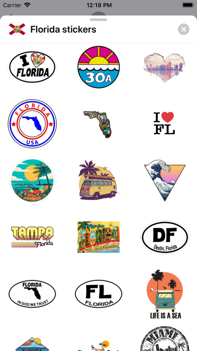 Florida emoji - USA stickers Screenshot