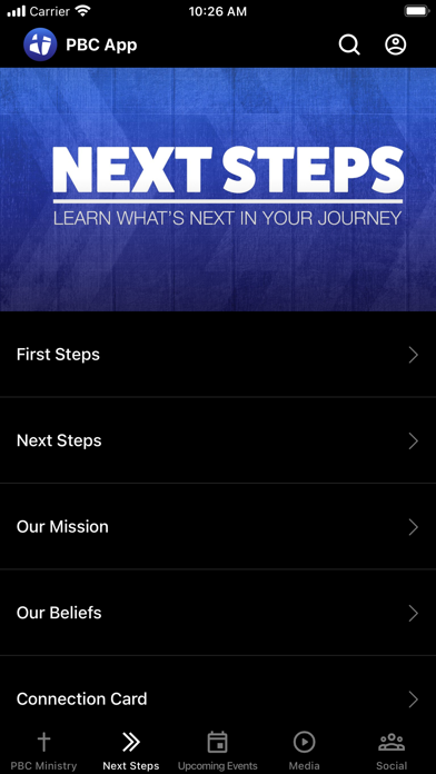 PBC Ministry Screenshot