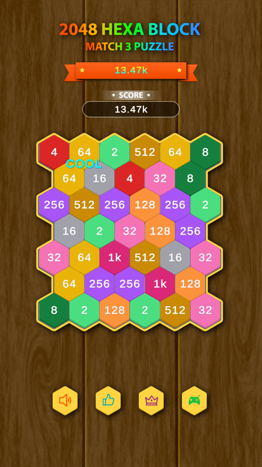 #3. Hexa Block - Match 3 Puzzle (iOS) By: Hoa Pham Van