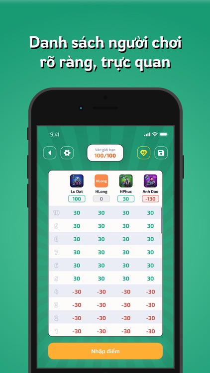 Gidiba - Ghi điểm đánh bài