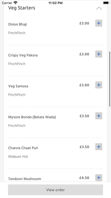 Saanu Indian Takeaway Hinckley Screenshot