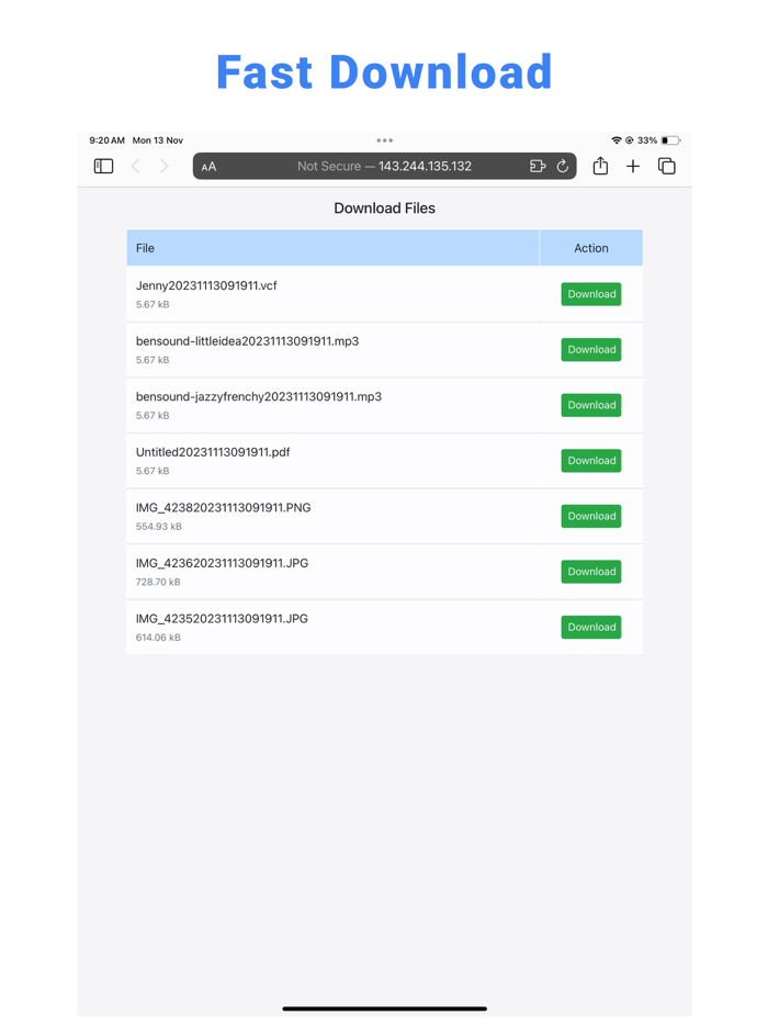 Share Me File Transfer App