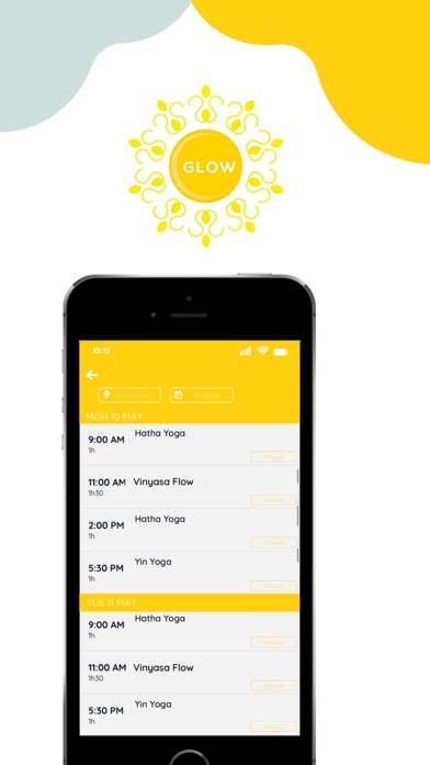 Glow Yogastudio Screenshot