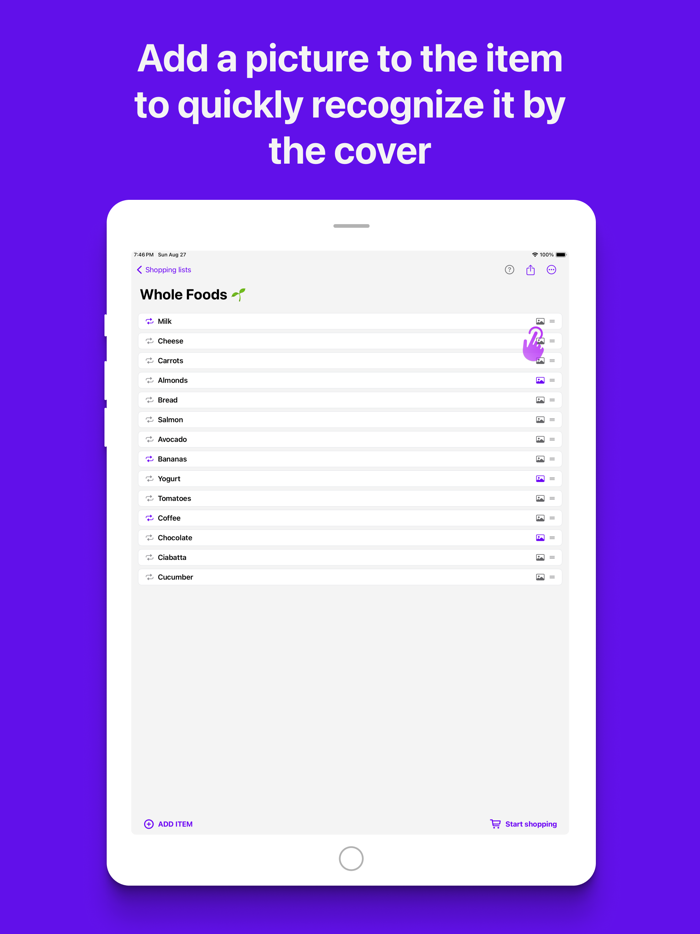 Shopping List for Whole Family